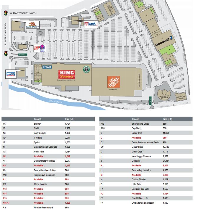 Bear Valley Shopping Center in Denver, CO
