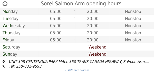 Centenoka Park Mall in Salmon Arm, AB