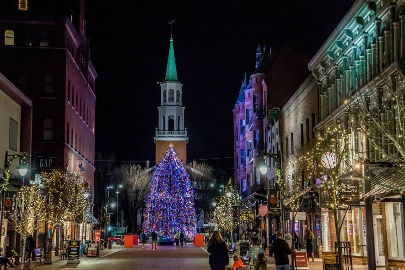 Church Street Marketplace in Burlington, VT