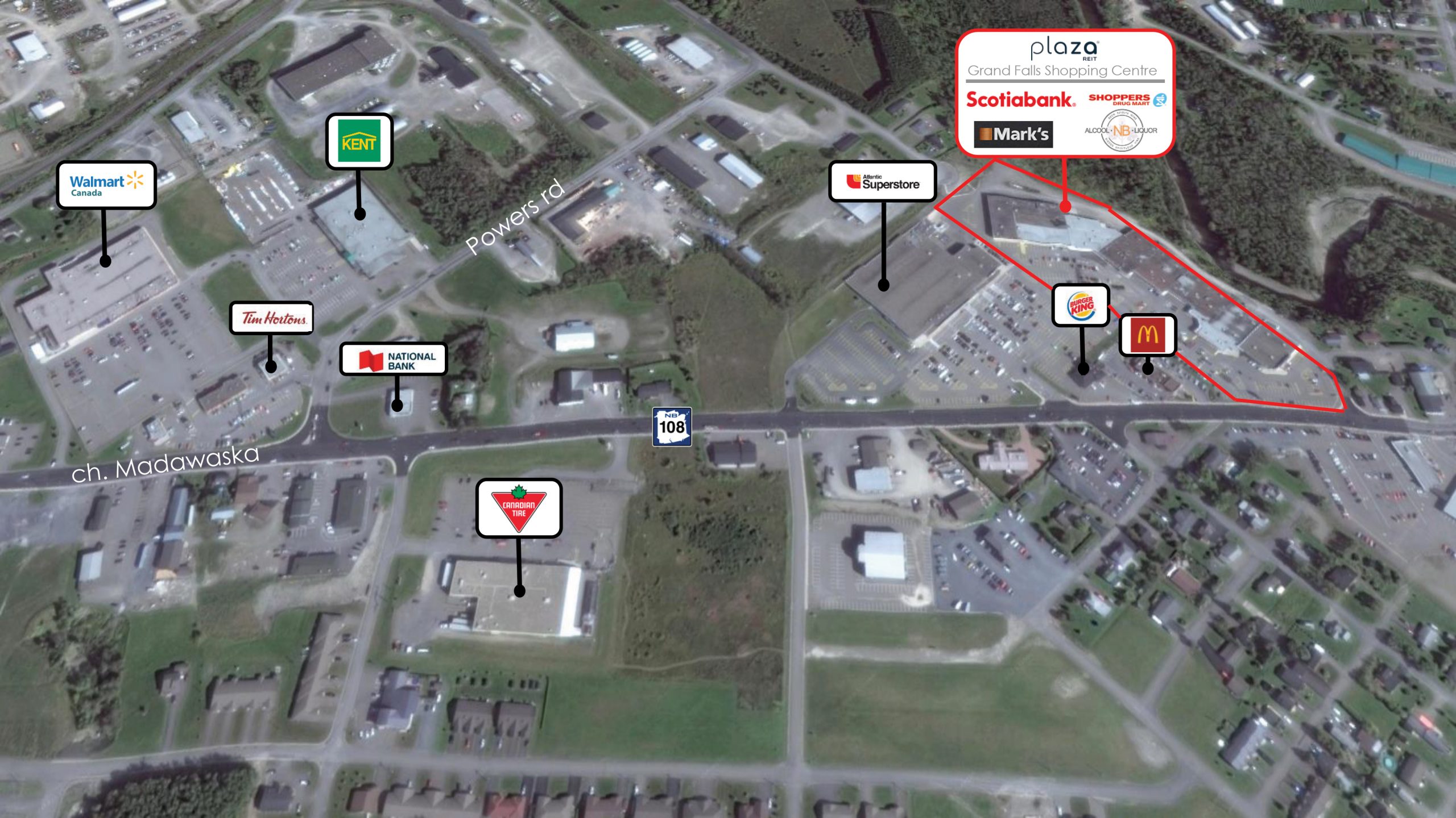 Grand Falls Shopping Centre in Grand Falls, NB