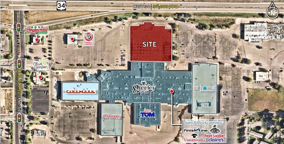 Greeley Commons Shopping Center in Greeley, CO