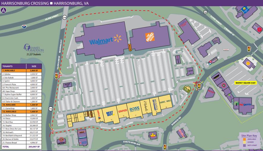 Harmony Square Shopping Center in Harrisonburg, VA