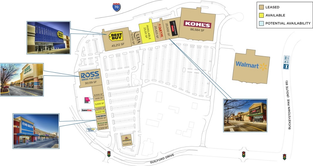 Kingsbrook Crossing Shopping center in Frederick, MD