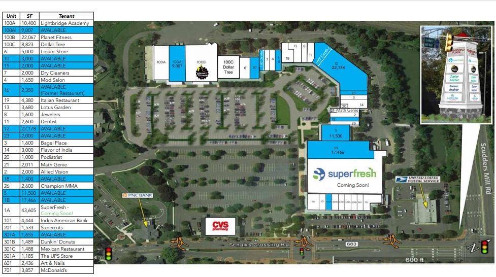 Plainsboro Plaza in Plainsboro Township, NJ