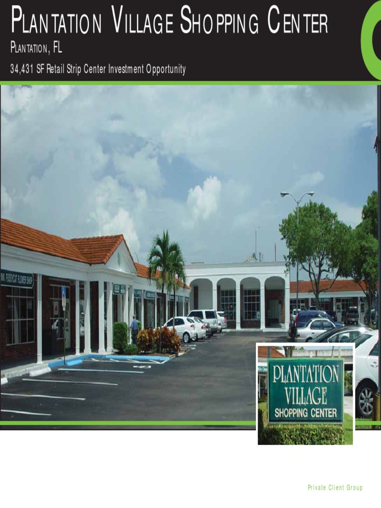 Plantation Village Shopping Center in Plantation, FL